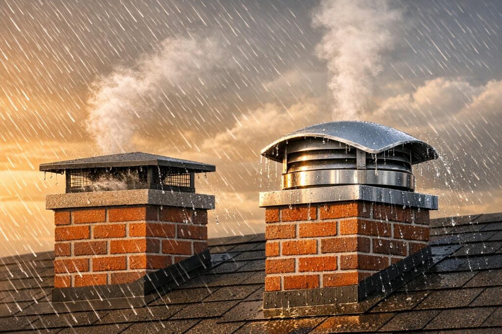 Wind-Resistant Chimney Caps vs. Standard Caps